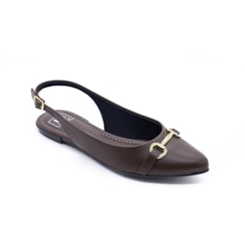 Mule Salto Baixo Moleca Feminino Chocolate