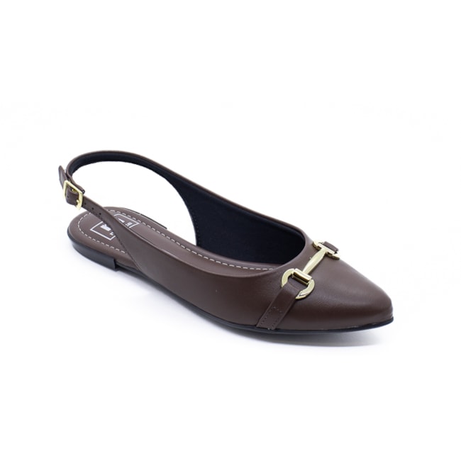 Mule Salto Baixo Moleca Feminino Chocolate