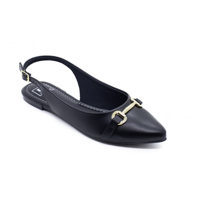 Mule Salto Baixo Moleca Feminino Preto