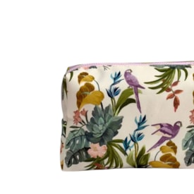 Necessaire Farm Ora Bolas Midnight Macaw Off White Lilas