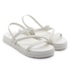 Papete Flatform Baixa Moleca Feminino Branco Off
