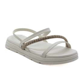 Papete Flatform Baixa Moleca Feminino Branco Off