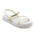 Papete Flatform Baixa Moleca Feminino Dourado