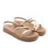 Papete Flatform Baixa Moleca Feminino Ouro Rosado