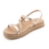 Papete Flatform Baixa Moleca Feminino Ouro Rosado