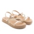 Papete Flatform Baixa Moleca Feminino Ouro Rosado