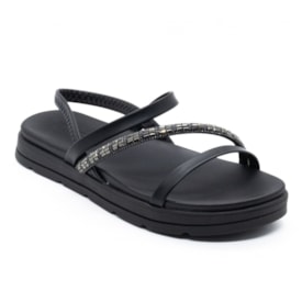 Papete Flatform Baixa Moleca Feminino Preto