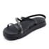 Papete Flatform Baixa Moleca Feminino Preto