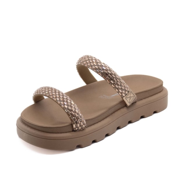Papete Flatform Baixa Vizzano Feminino Bege