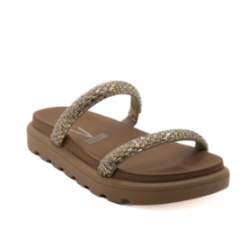 Papete Flatform Baixa Vizzano Feminino Camel