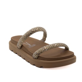 Papete Flatform Baixa Vizzano Feminino Camel