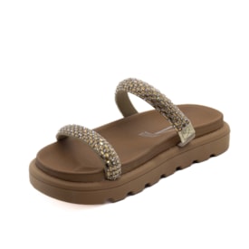 Papete Flatform Baixa Vizzano Feminino Camel