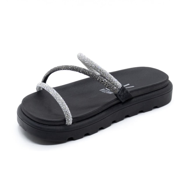 Papete Flatform Baixa Vizzano Feminino Cristal