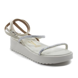 Papete Flatform Media Vizzano Feminina Branco Off
