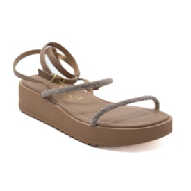 Papete Flatform Media Vizzano Feminina Nude