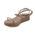 Papete Flatform Media Vizzano Feminina Nude