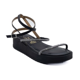 Papete Flatform Media Vizzano Feminina Preto