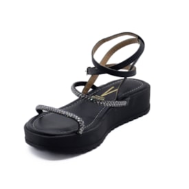 Papete Flatform Media Vizzano Feminina Preto