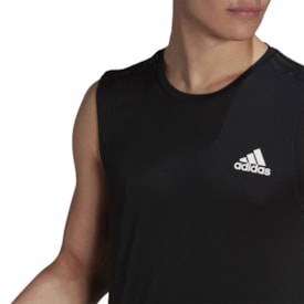 Regata Esportiva Adidas Aeroready 3-Stripes Masculina Preto