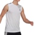 Regata Esportiva Adidas Aeroready Designed To Move 3-Stripes Masculina Branco