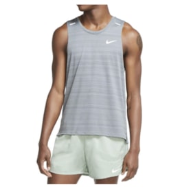 Regata Nike Dri-Fit Miler Masculina Cinza