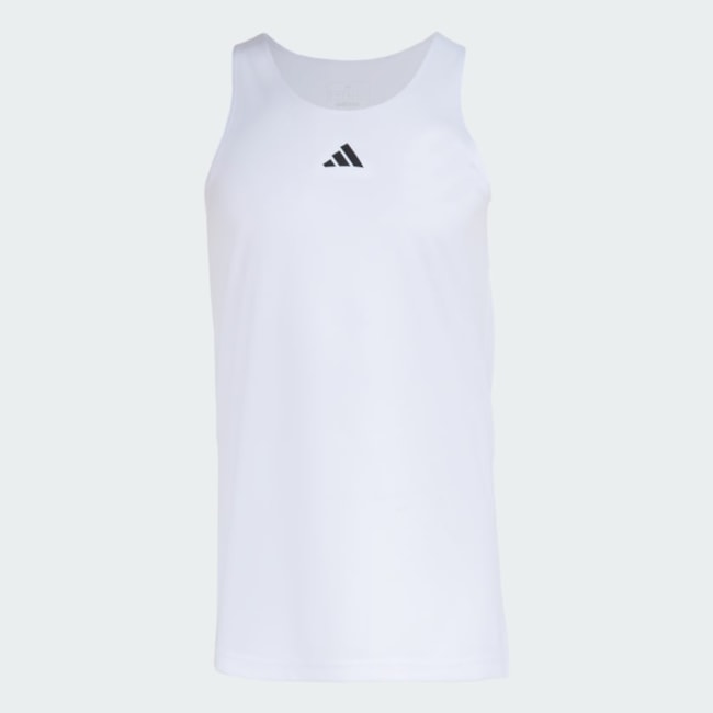 Regata Treino Adidas De Poliéster Masculina Branco