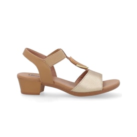 Sadália Salto Baixo Usaflex Feminina Ouro Light Sadália Salto Baixo Usaflex Feminina Ouro Light