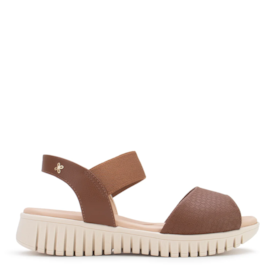 Sandália Anabela Baixa Softli Flatform Feminina Ambar