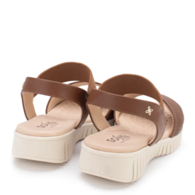 Sandália Anabela Baixa Softli Flatform Feminina Ambar