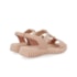 Sandália Anabela Baixa Usaflex Feminina Blush