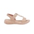 Sandália Anabela Baixa Usaflex Feminina Blush
