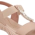 Sandália Anabela Baixa Usaflex Feminina Blush