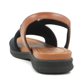 Sandália Anabela Baixa Usaflex Feminina Preto Sandália Anabela Baixa Usaflex Feminina Preto