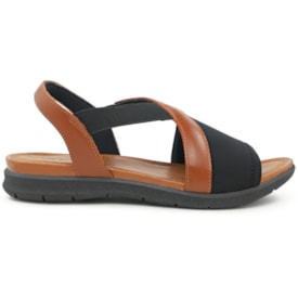 Sandália Anabela Baixa Usaflex Feminina Preto Sandália Anabela Baixa Usaflex Feminina Preto