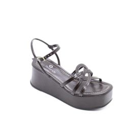 Sandália Anabela Lu Rezende Feminina Marrom