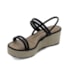 Sandalia Anabela Medio Dakota Feminino Preto