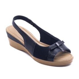 Sandália Anabela Salto Baixo Usaflex Feminino Preto Sandália Anabela Salto Baixo Usaflex Feminino Preto