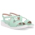 Sandália Anabela Usaflex Feminino Aqua
