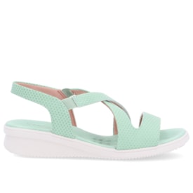 Sandália Anabela Usaflex Feminino Aqua