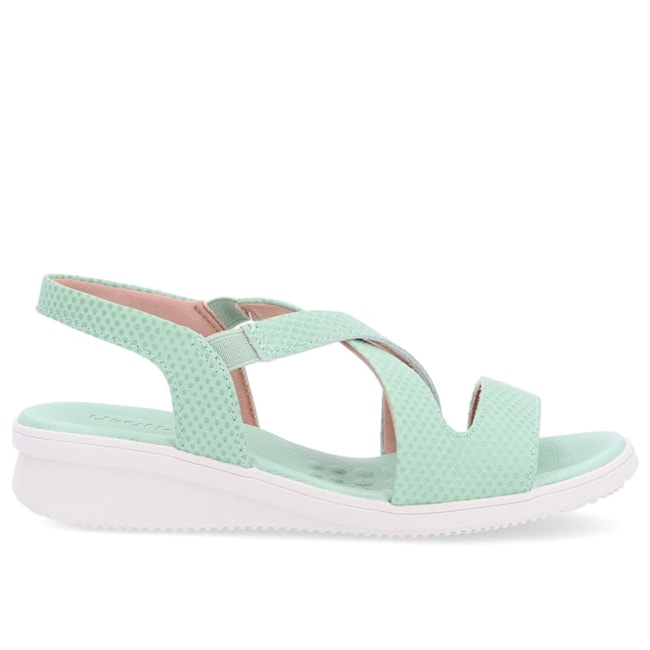 Sandália Anabela Usaflex Feminino Aqua