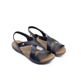 Sandália Anabela Usaflex Feminino Preto