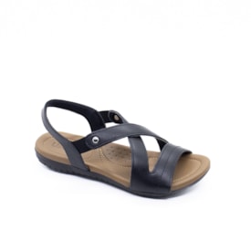 Sandália Anabela Usaflex Feminino Preto