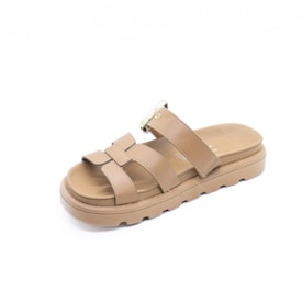 Sandalia Birken Vizzano Feminina Camel