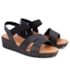 Sandalia  Couro Usaflex Feminina Preto