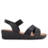 Sandalia  Couro Usaflex Feminina Preto