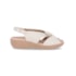 Sandália Fascite Anabela Medio Piccadilly Feminino Off White