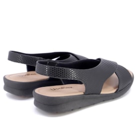 Sandália Flarform Baixa Usaflex Feminino Preto