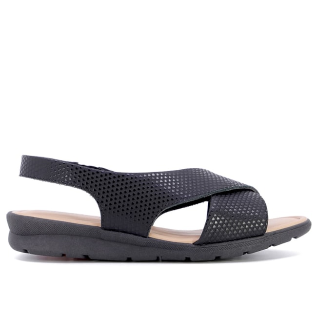 Sandália Flarform Baixa Usaflex Feminino Preto