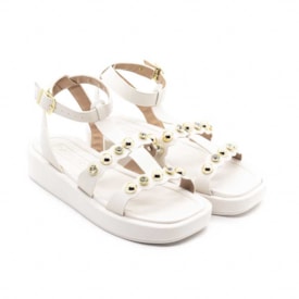 Sandália Flat Baixa Beira Rio Feminino Off White