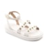 Sandália Flat Baixa Beira Rio Feminino Off White